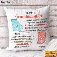 Personalized Gift For Granddaughter I Hugged This Soft Pillow 32110 thumb 1