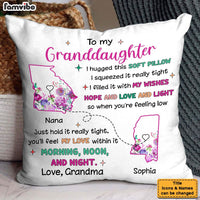 Personalized Gift For Granddaughter I Hugged This Soft Pillow 32110 thumb 1