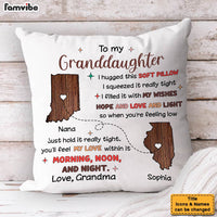 Personalized Gift For Granddaughter I Hugged This Soft Pillow 32110 thumb 1