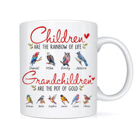 Personalized Gift For Grandma Watercolor Birds Mug 32112 thumb 1