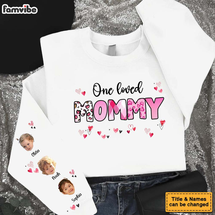 Personalized Gift For One Loved Mom Photo Custom Unisex Sleeve Printed Standard Sweatshirt 32117 1