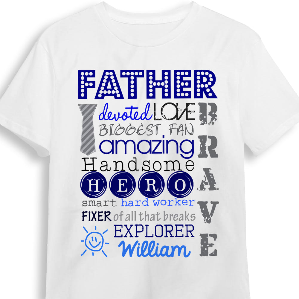 Personalized Gift For Dad Affirmations Amazing Shirt Hoodie Sweatshirt 32130 Primary Mockup