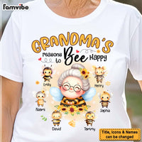Personalized Gift For Grandma Reasons To Bee Happy Shirt - Hoodie - Sweatshirt 32131 thumb 1