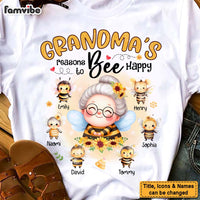 Personalized Gift For Grandma Reasons To Bee Happy Shirt - Hoodie - Sweatshirt 32131 thumb 1