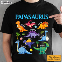 Personalized Gift For Grandpa Dad Papasaurus Shirt - Hoodie - Sweatshirt 32134 thumb 1