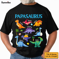 Personalized Gift For Grandpa Dad Papasaurus Shirt - Hoodie - Sweatshirt 32134 thumb 1