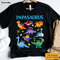 Personalized Gift For Grandpa Dad Papasaurus Shirt - Hoodie - Sweatshirt 32134 thumb 1