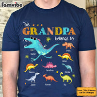 Personalized Gift For Grandpa Doodle Dinosaur Shirt - Hoodie - Sweatshirt 32140 thumb 1