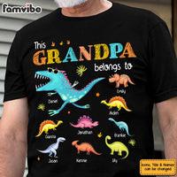 Personalized Gift For Grandpa Doodle Dinosaur Shirt - Hoodie - Sweatshirt 32140 thumb 1
