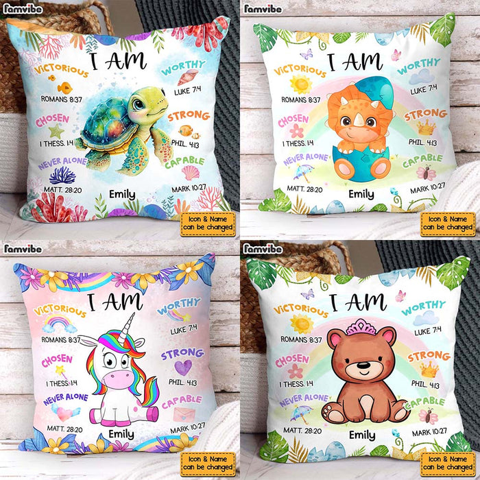 Personalized Gift For Grandkids I Am Animal Pillow 32142 1