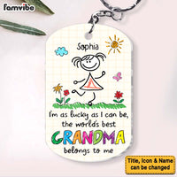 Personalized Gift For Grandma I Am Lucky As I Can Be Acrylic Keychain 32145 thumb 1