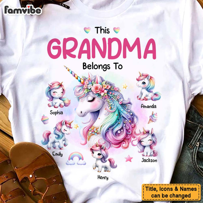 Personalized Gift For Grandma Belongs To Unicorn Shirt - Hoodie - Sweatshirt 32147 1