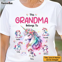 Personalized Gift For Grandma Belongs To Unicorn Shirt - Hoodie - Sweatshirt 32147 thumb 1