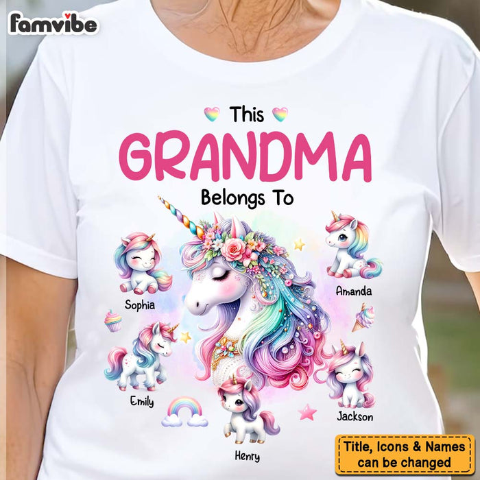 Personalized Gift For Grandma Belongs To Unicorn Shirt - Hoodie - Sweatshirt 32147 1