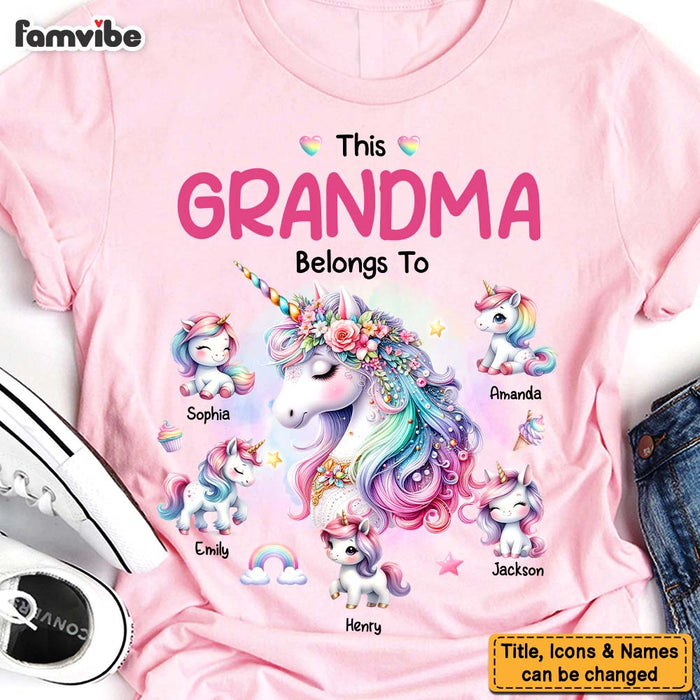 Personalized Gift For Grandma Belongs To Unicorn Shirt - Hoodie - Sweatshirt 32147 1