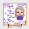 Personalized Gift For Grandma Legend Wife Mom Nana 2 Layered Wooden Plaque 32148 1