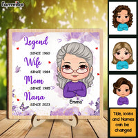 Personalized Gift For Grandma Legend Wife Mom Nana 2 Layered Wooden Plaque 32148 thumb 1