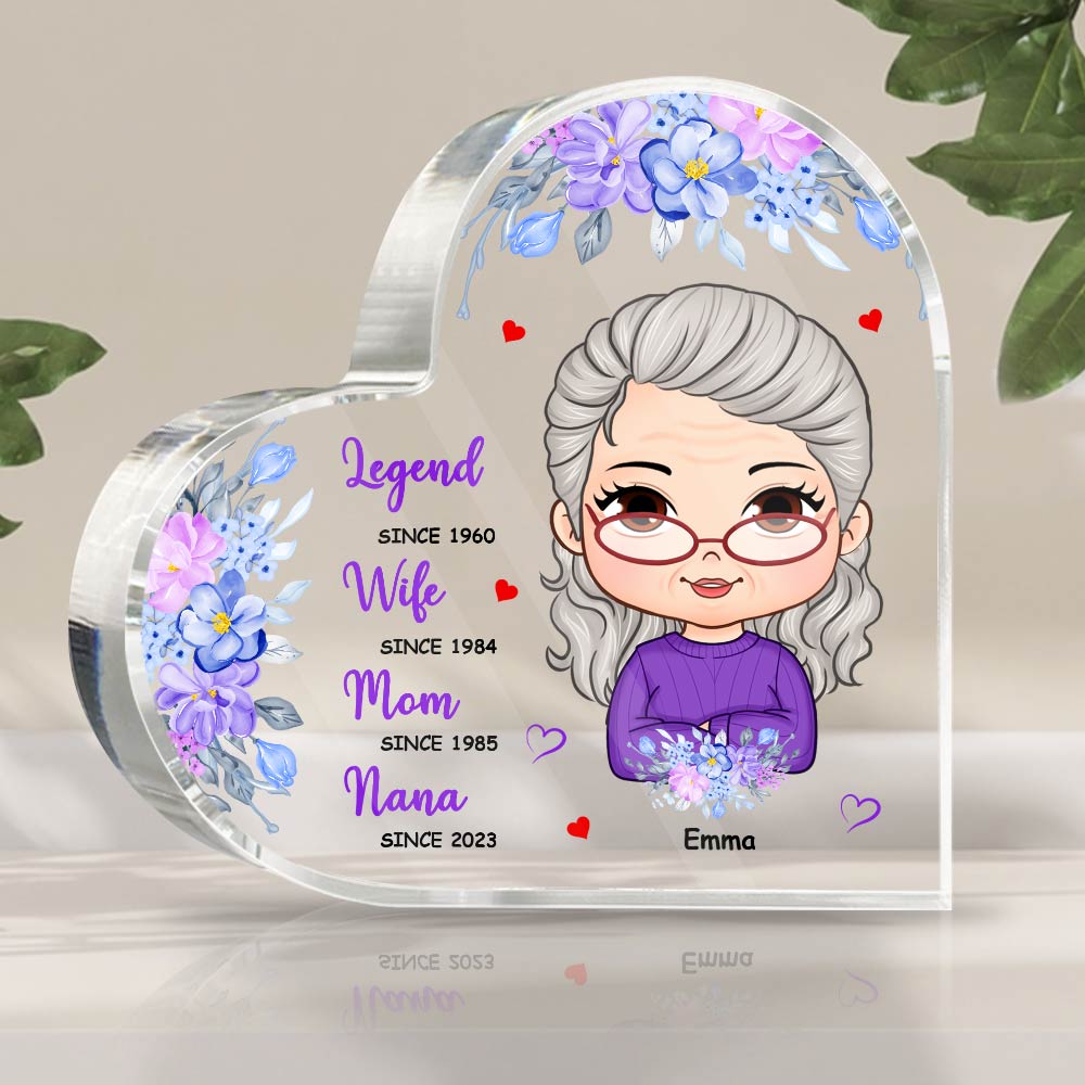 Personalized Gift For Grandma Legend Wife Mom Nana Acrylic Plaque 32149 Primary Mockup
