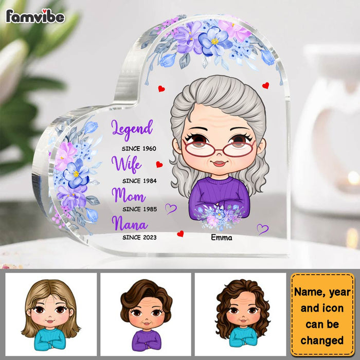 Personalized Gift For Grandma Legend Wife Mom Nana Acrylic Plaque 32149 1