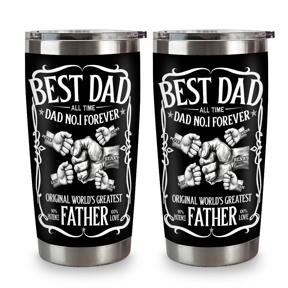 Personalized Gift For Dad World's Greatest Father Tumbler 32152 Primary Mockup