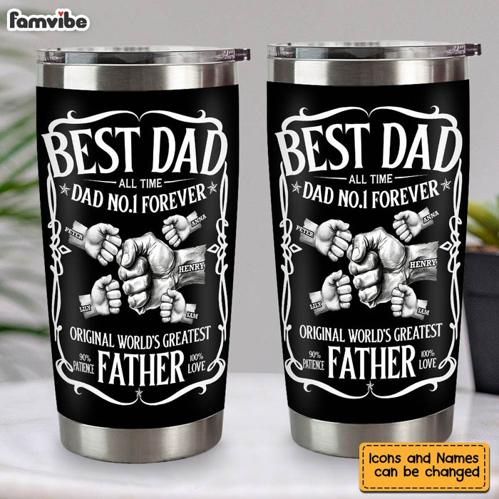 Personalized Gift For Dad World's Greatest Father Tumbler 32152 1