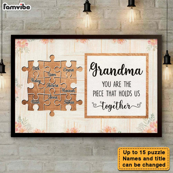 Personalized Gift For Grandma You Are The Piece Poster 32157 1