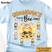 Personalized Gift For Grandma Reasons To Bee Happy Shirt - Hoodie - Sweatshirt 32158 thumb 1