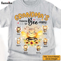 Personalized Gift For Grandma Reasons To Bee Happy Shirt - Hoodie - Sweatshirt 32158 thumb 1