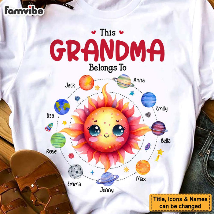 Personalized Gift For Grandma Belongs To Planet Space Shirt - Hoodie - Sweatshirt 32159 1
