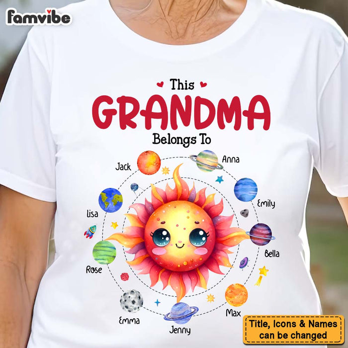 Personalized Gift For Grandma Belongs To Planet Space Shirt - Hoodie - Sweatshirt 32159 1