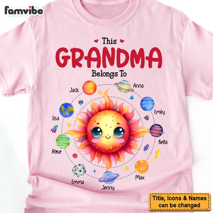 Personalized Gift For Grandma Belongs To Planet Space Shirt - Hoodie - Sweatshirt 32159 1
