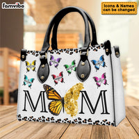Personalized Gift For Woman Leopard Butterfly Leather Bag 32161 thumb 1