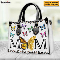 Personalized Gift For Woman Leopard Butterfly Leather Bag 32161 thumb 1
