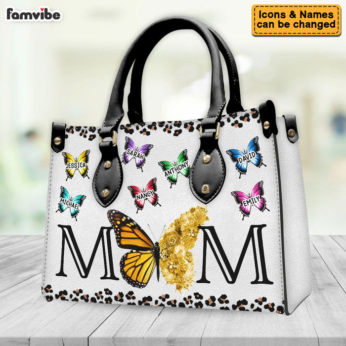 Personalized Gift For Woman Leopard Butterfly Leather Bag 32161 1