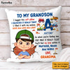 Personalized Gift For Grandson Hug This Letter Initials Pillow 32164 1