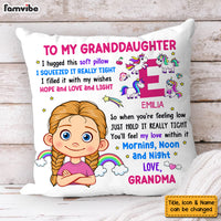 Personalized Gift For Grandson Hug This Letter Initials Pillow 32164 thumb 1