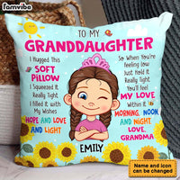 Personalized Gift For Granddaughter Hug This Pillow 32165 thumb 1