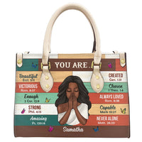 Personalized Gift For Daughter You Are Bible Verses Leather Bag 32166 thumb 1