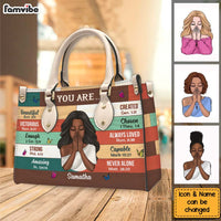 Personalized Gift For Daughter You Are Bible Verses Leather Bag 32166 thumb 1
