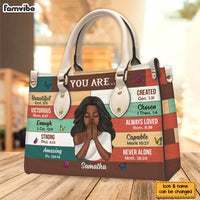 Personalized Gift For Daughter You Are Bible Verses Leather Bag 32166 thumb 1