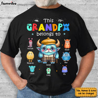 Perrsonalized Gift For  Grandpa Thiss Granpa Belongs Monster Shirt - Hoodie - Sweatshirt 32168 thumb 1