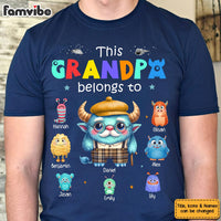 Perrsonalized Gift For  Grandpa Thiss Granpa Belongs Monster Shirt - Hoodie - Sweatshirt 32168 thumb 1