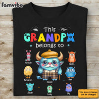 Perrsonalized Gift For  Grandpa Thiss Granpa Belongs Monster Shirt - Hoodie - Sweatshirt 32168 thumb 1