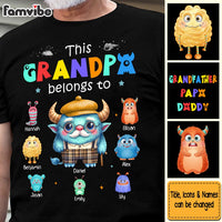 Perrsonalized Gift For  Grandpa Thiss Granpa Belongs Monster Shirt - Hoodie - Sweatshirt 32168 thumb 1