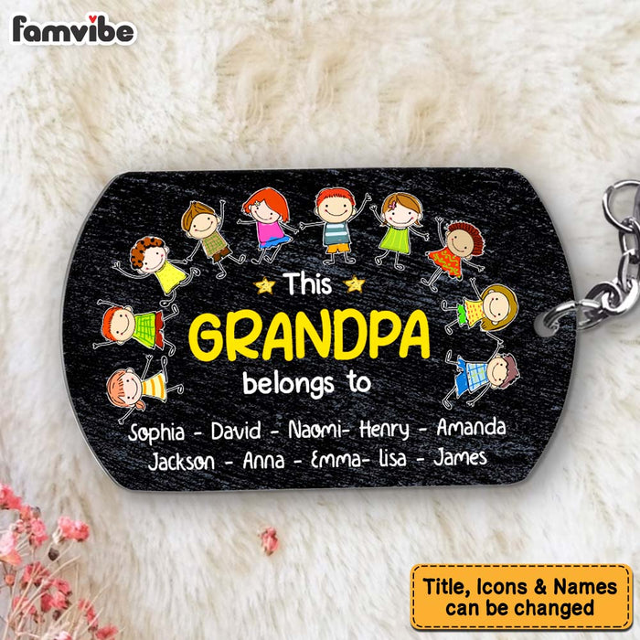 Personalized Gift For Grandpa Belongs To Aluminum Keychain 32170 1