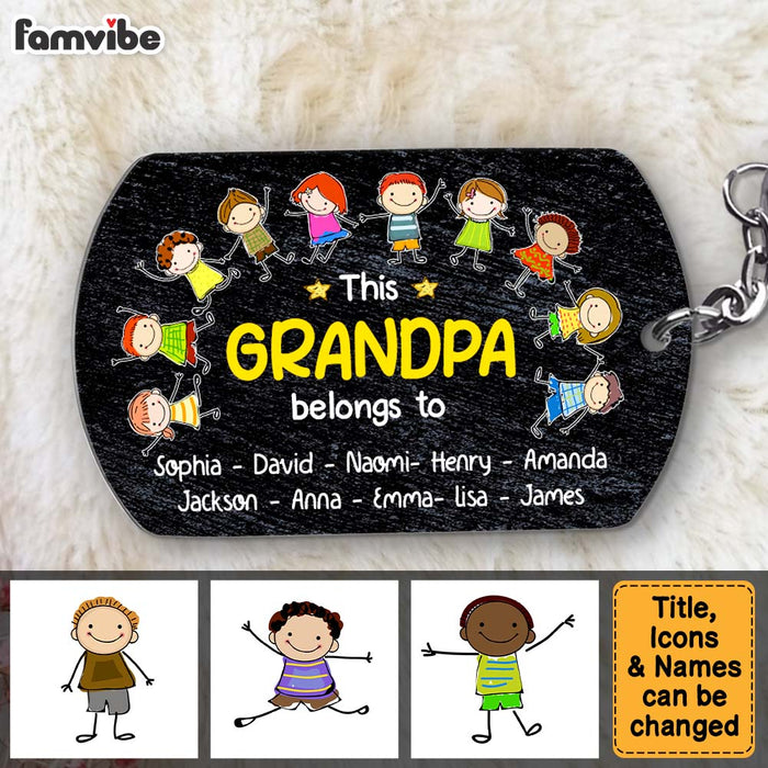 Personalized Gift For Grandpa Belongs To Aluminum Keychain 32170 1