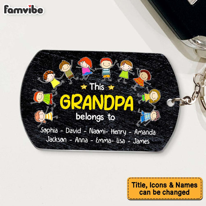 Personalized Gift For Grandpa Belongs To Aluminum Keychain 32170 1
