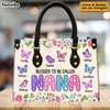 Personalized Gift For Grandma Blessed To Be Called Nana Leather Bag 32171 1