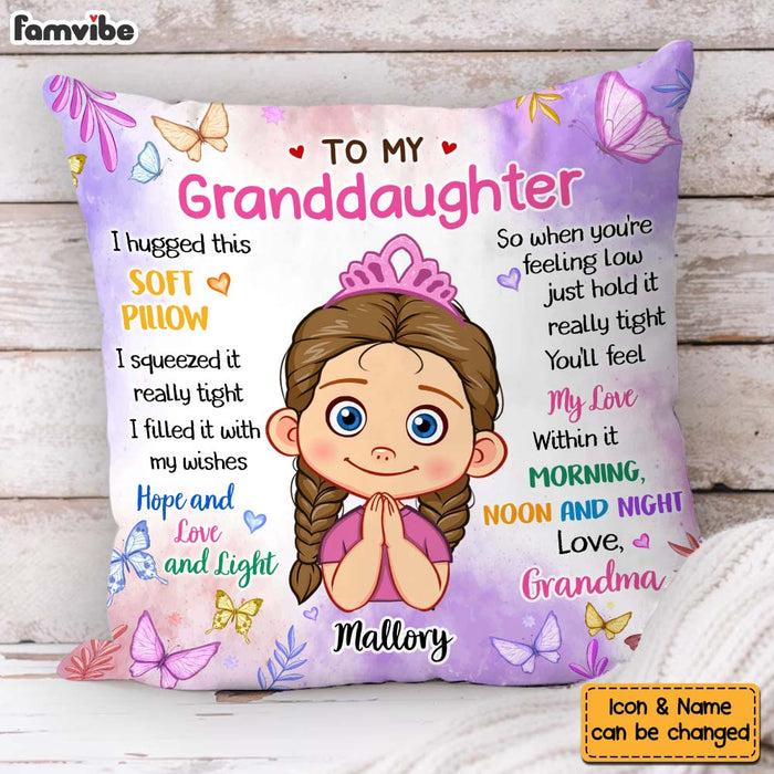 Personalized Gift For Granddaughter Hug This Pillow 32173 1