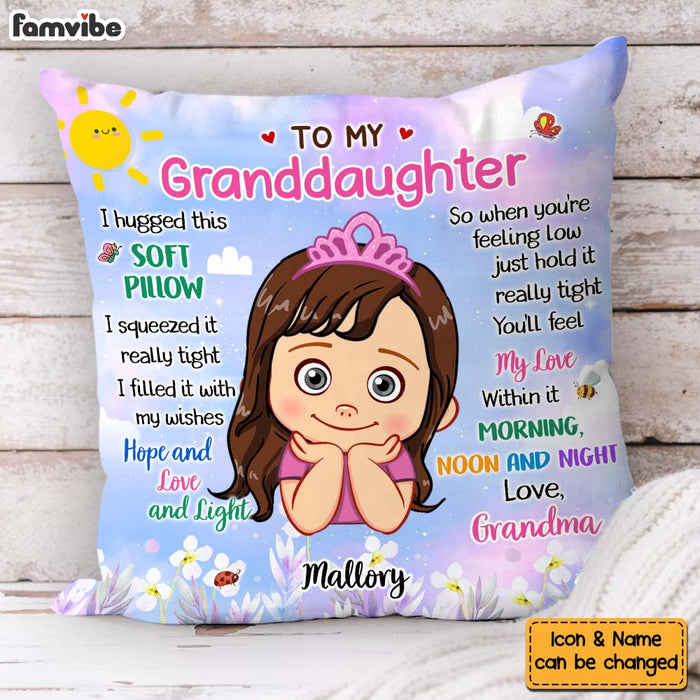 Personalized Gift For Granddaughter Hug This Pillow 32173 1
